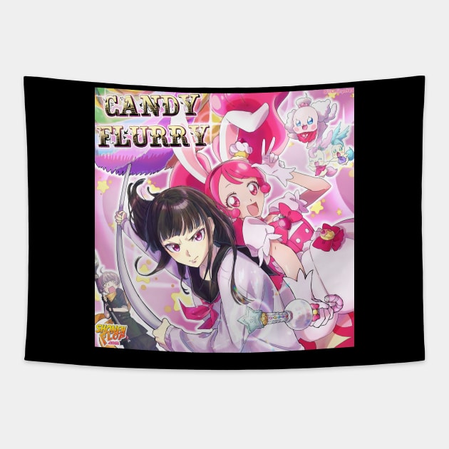 Candy Flurry Shonen Flop Design Tapestry by Shonen Flop