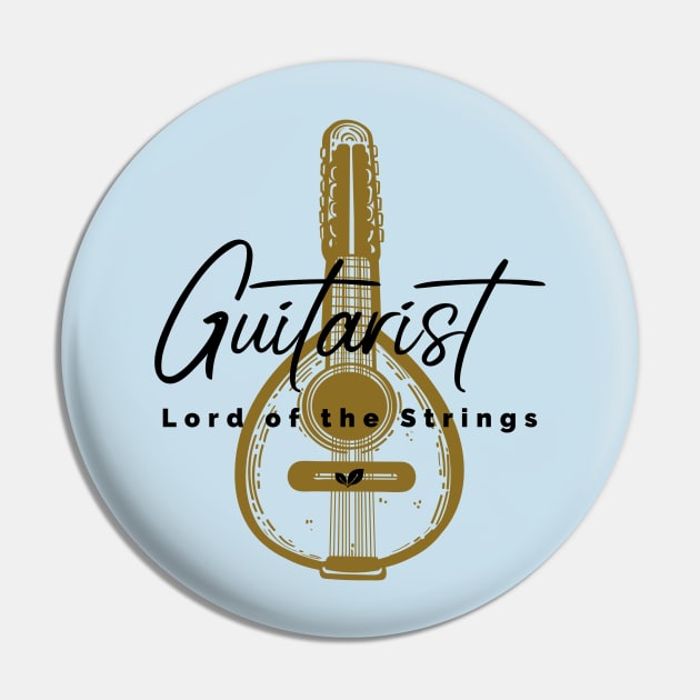 Lord Of The Strings Pin by Dont Fret Clothing