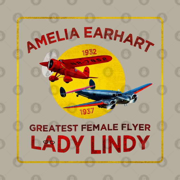 Amelia Earhart • "Greatest Female Flyer" • Lady Lindy by The MKE Rhine Maiden