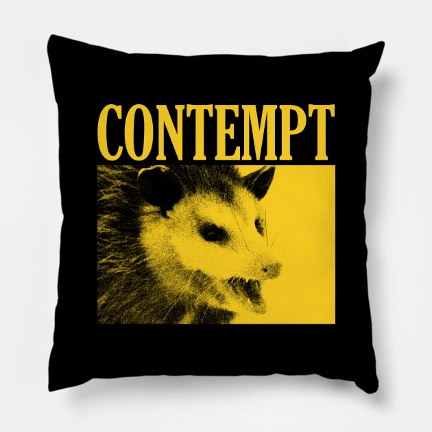 Contempt Opossum Pillow by giovanniiiii