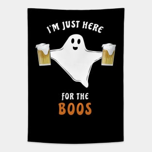 I'm Just Here For The Boos - Funny Halloween Ghost Tapestry