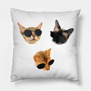 Cats with Sunglasses Pillow