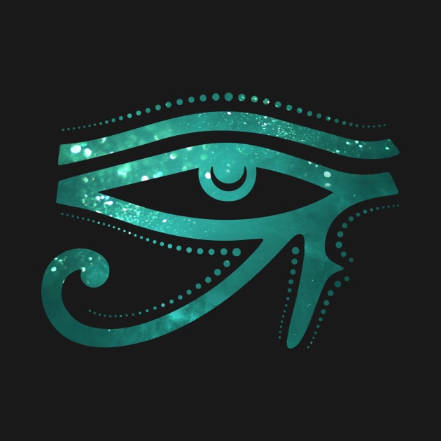 The Cosmic Eye Of RA Egyptian Hieroglyph by Foxxy Merch