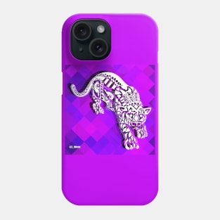 deep purple jaguar ecopop Phone Case