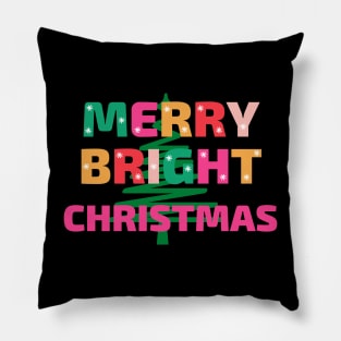 Bright Merry Christmas Pillow