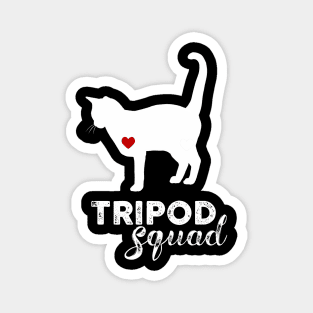 Tripod Squad, Three-Legged Cat, FRONT RIGHT LEG amputee Magnet