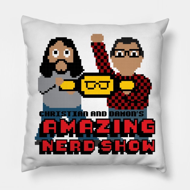 8-bit A.N.S. Pillow by The Amazing Nerd Show 