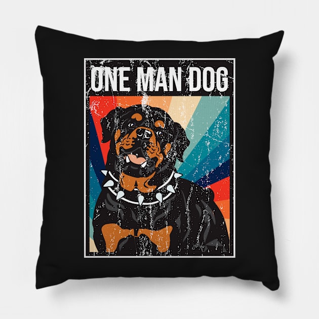 One man dog Pillow by ARTSYILA