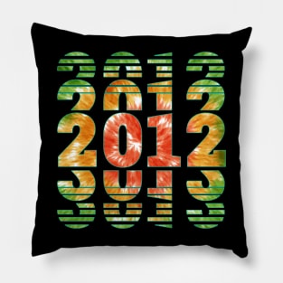 Tie Dye 2012 Birthday Pillow