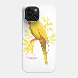 Yellow Indian Ringneck Parrot Phone Case