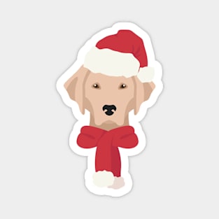 Christmas Labrador Dog Face Magnet