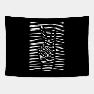 3D peace sign Tapestry