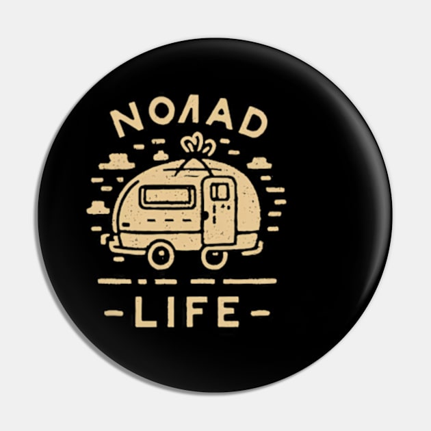 Nomad Life Pin by The Dark Matter Art