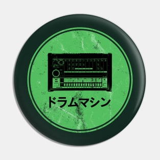 808 Drum Machine Green Pin