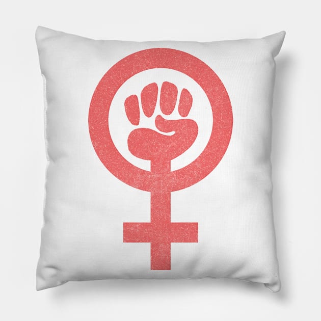 FEMINISM / Faded Style Logo Pillow by DankFutura