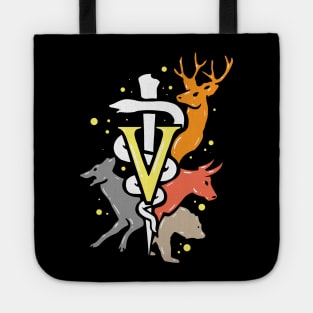 Vet Tech Symbol with Animals Tote