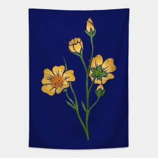 Yellow Flowers Tapestry