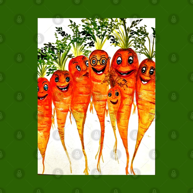 Carrots family by The artist of light in the darkness 