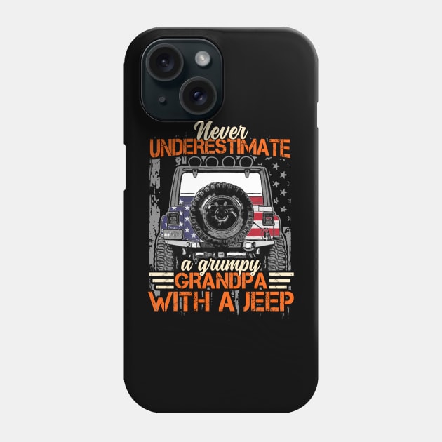 Jeep Grandpa Quotes Phone Case by RichyTor