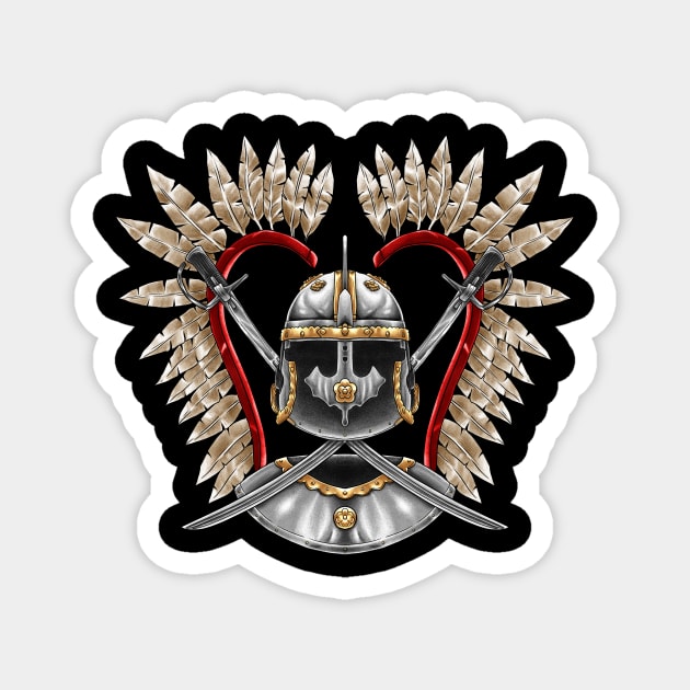 Polish Winged Hussar: Majestic Warriors of History Magnet by Holymayo Tee