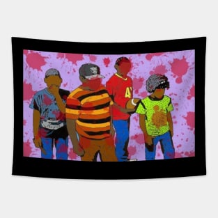 Boyz in da Hood Tapestry