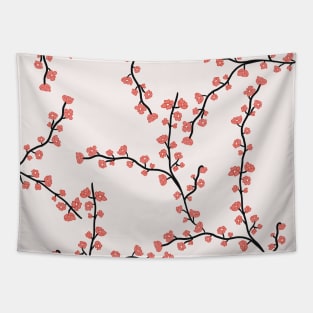 Japanese sakura flower Tapestry