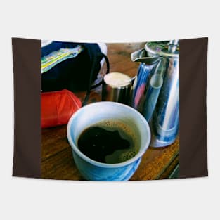 Coffee On The Road Tapestry