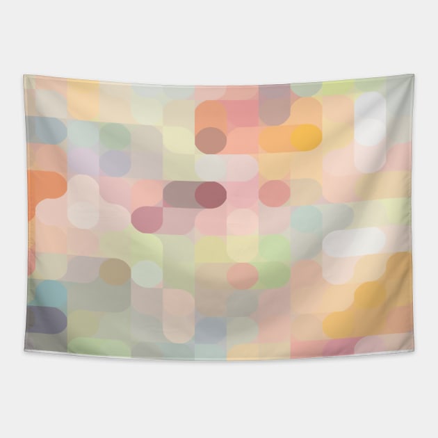 Abstract line and circle Tapestry by Modopod