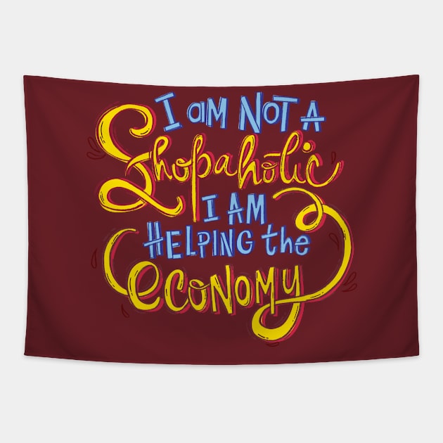 Shopaholic Tapestry by hoooyaa