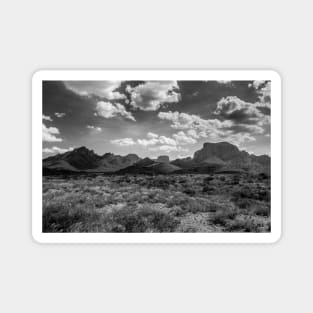 Big Bend National Park in B&W Magnet