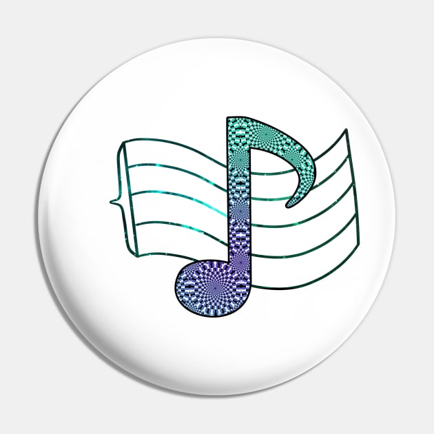 La Musical Note Pin by IIIC0N