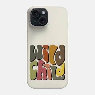 Wild Child Autumn Colors Word Phone Case