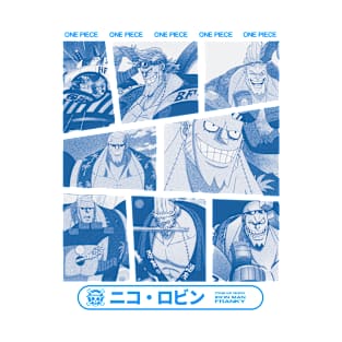 Franky One Piece Light Blue T-Shirt