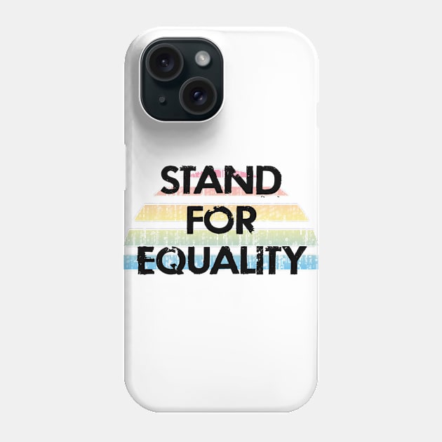 Stand for equality. End violence, brutality. Fight systemic racism. Black lives matter. Justice for all. Stop racial hate. Abuse of power. No place for racist cops. Defund the police Phone Case by IvyArtistic