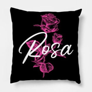 Pink rose Pillow