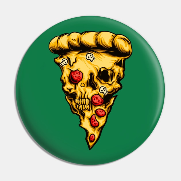 Pizza skull illustration Pin by Mako Design 