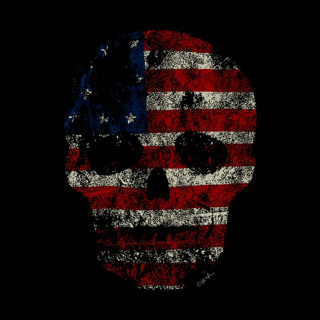 American Skull by CyberpunkTees