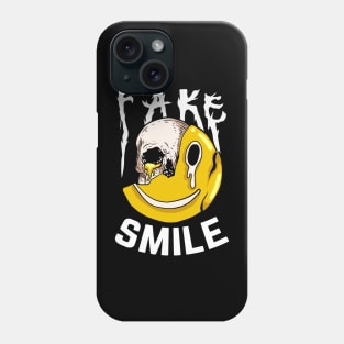 fake smile skull Phone Case