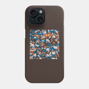 Grey Blue Digital Camouflage Phone Case