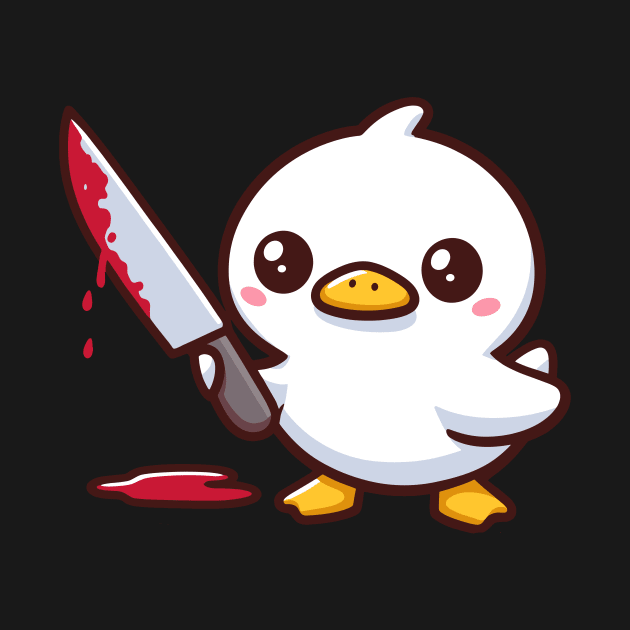 duck with a knife by ArtisticBox