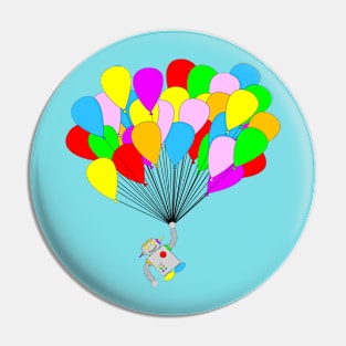 Balloon Robot Pin