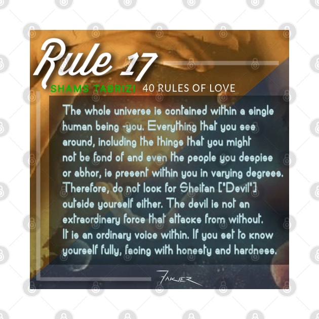 40 RULES OF LOVE - 17 by Fitra Design