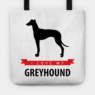 I Love My Greyhound Tote