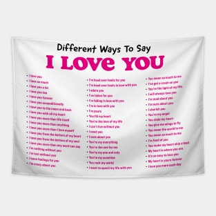 different ways to say i love you Tapestry