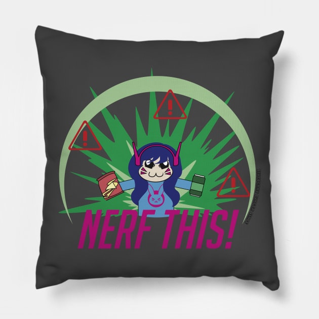 Nerf this! Pillow by Narwhal_Cunt