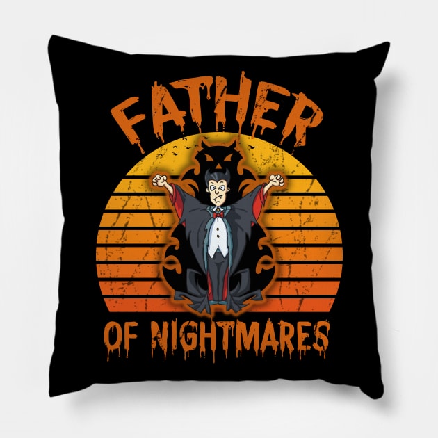 Father Of Nightmares Pillow by DragonTees