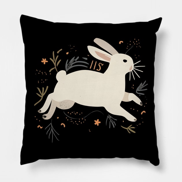 Rabbit Art Pillow by NomiCrafts