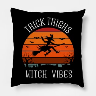 Thick Thighs Witch Vibes Pillow