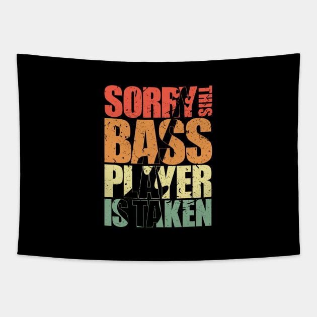 SORRY THIS BASS PLAYER IS TAKEN funny bassist gift Tapestry by star trek fanart and more