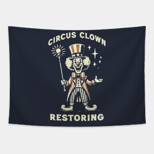 Circus Clown Restoring Tapestry